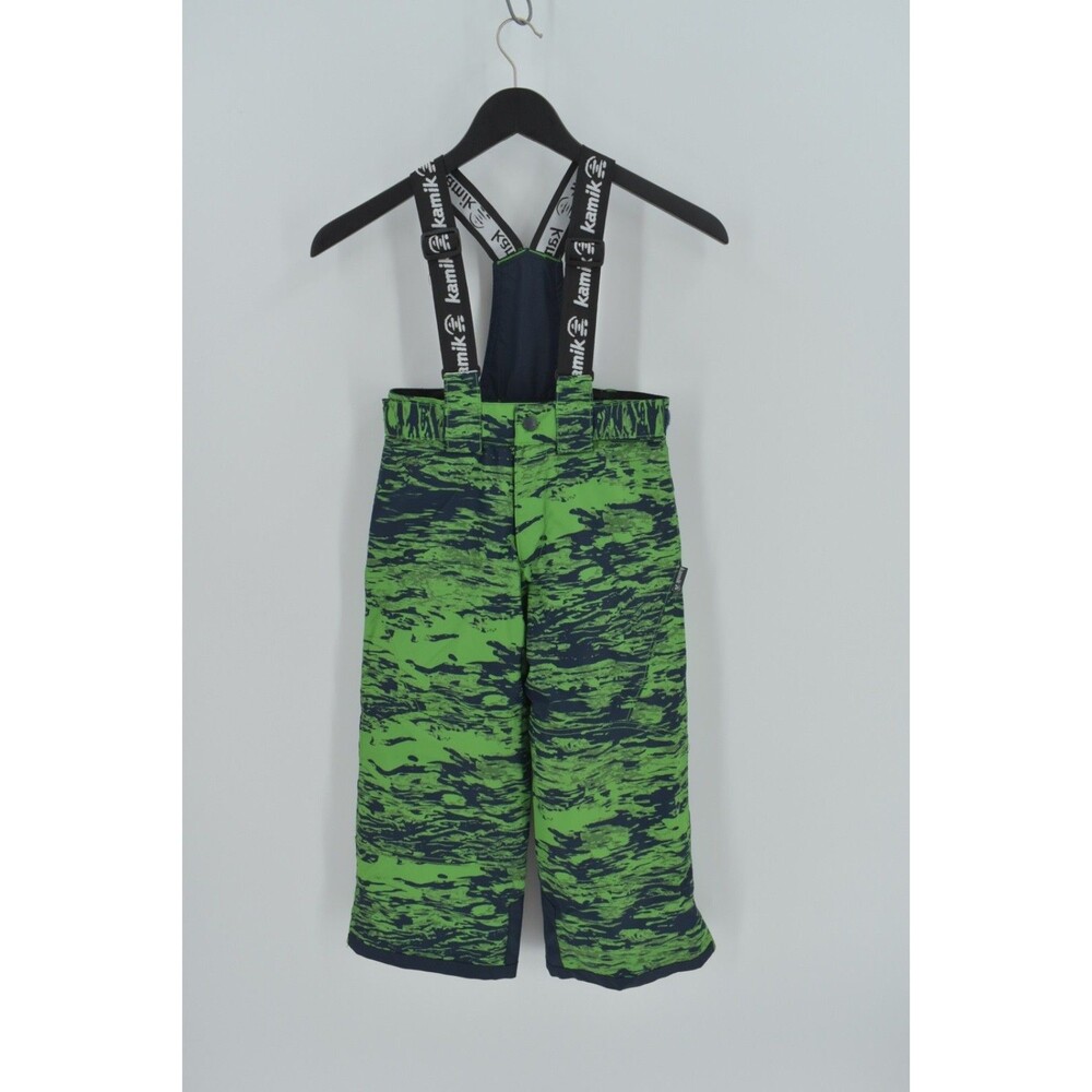 Kamik Size 6 Boys Razor Insulated Snow Bibs NWOT Meteor Midnight Camo